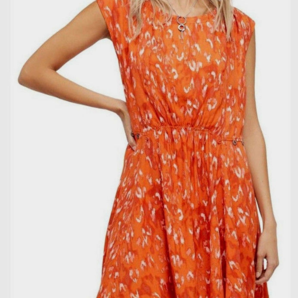 NWT Free People Fake Love Printed Mini Dress XS - Picture 1 of 7